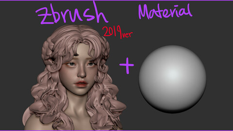 A girl in the garden Zbrush file