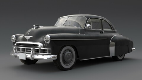 Chevrolet Styleline Deluxe Sport Coupe 1950 Low-poly 3D model