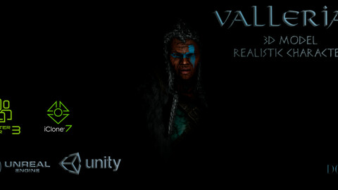 Vallerian 3D Realistic Character(CC3,UE4,Unity)