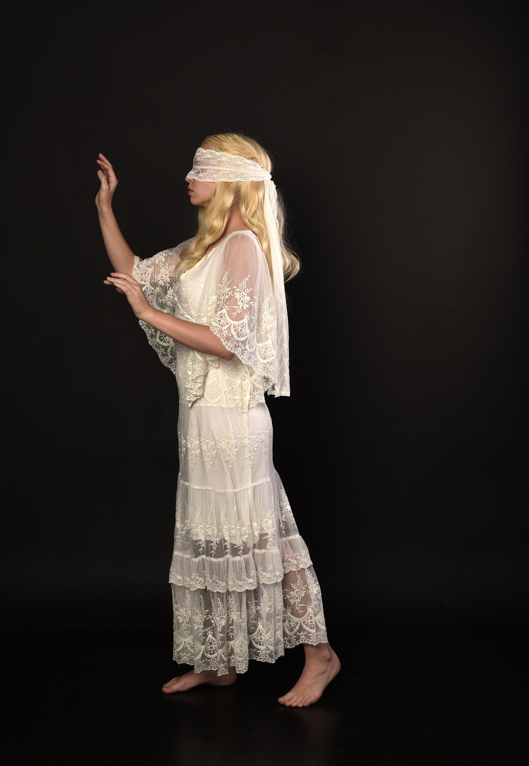 Stock Photo - Blindfolded woman  Blindfold, Stock photos, Art reference  photos