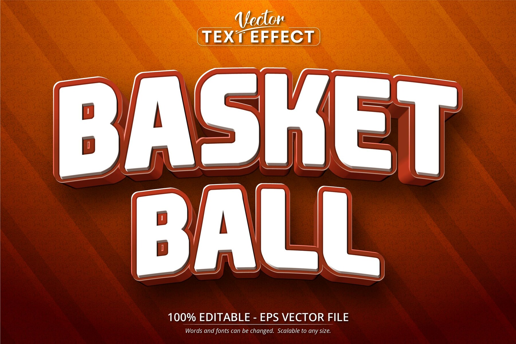 Текст basketball. Super Basketball text Style.