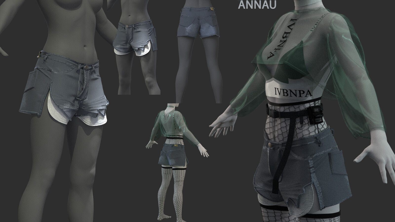 ArtStation - GENESIS 8 FEMALE SET: CLO3D, MARVELOUS DESIGNER PROJECTS ...