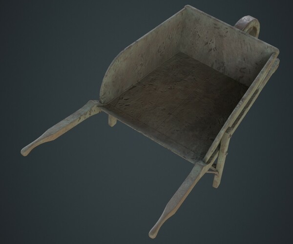 ArtStation Wheelbarrow 4B Game Assets