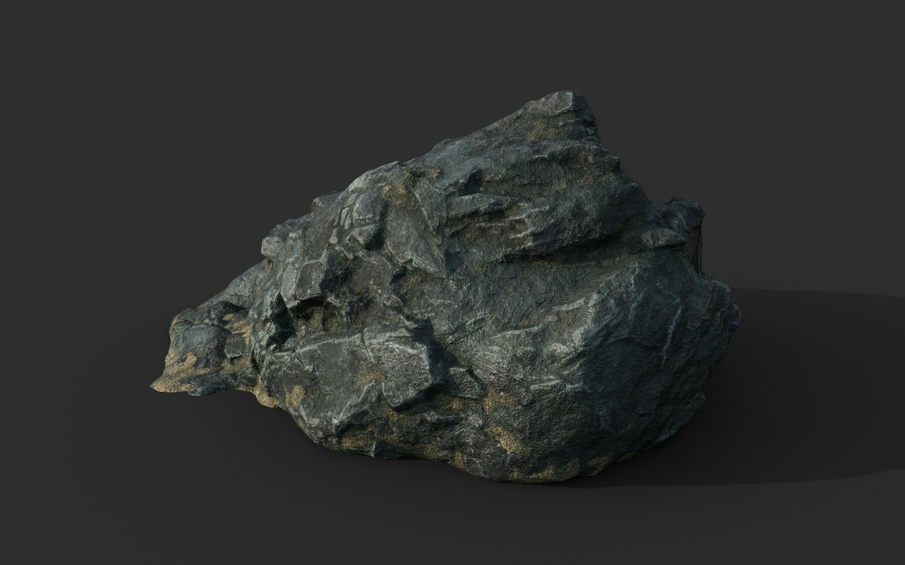 ArtStation - Low poly Black Beach Rock Collection 2 210210 | Game Assets