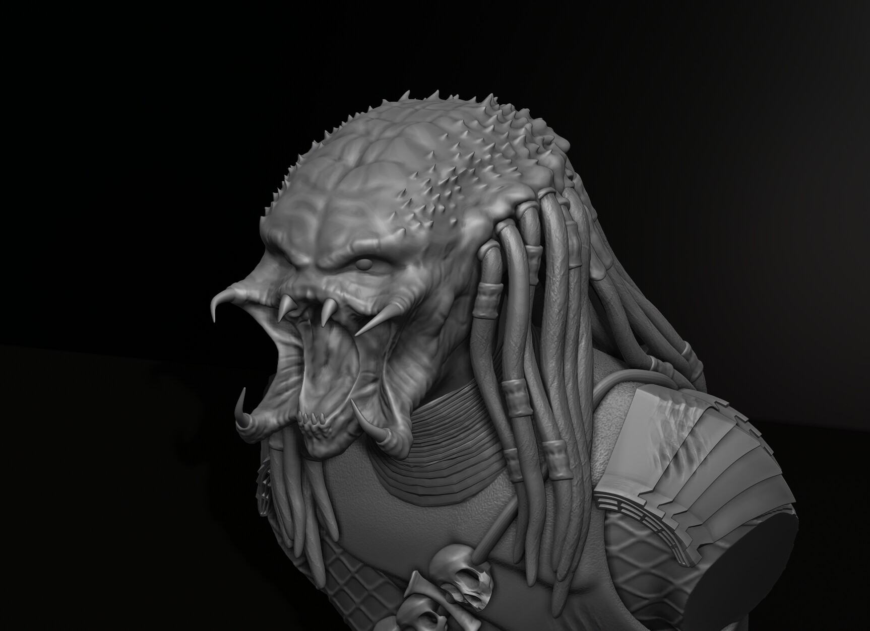 ArtStation - Predator Bust Model File STL for 3D Printer Figurine 3D ...