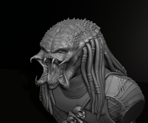 ArtStation - Predator Bust Model File STL for 3D Printer Figurine 3D ...