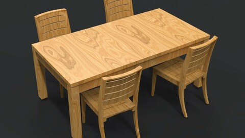 Wooden Table & Chairs