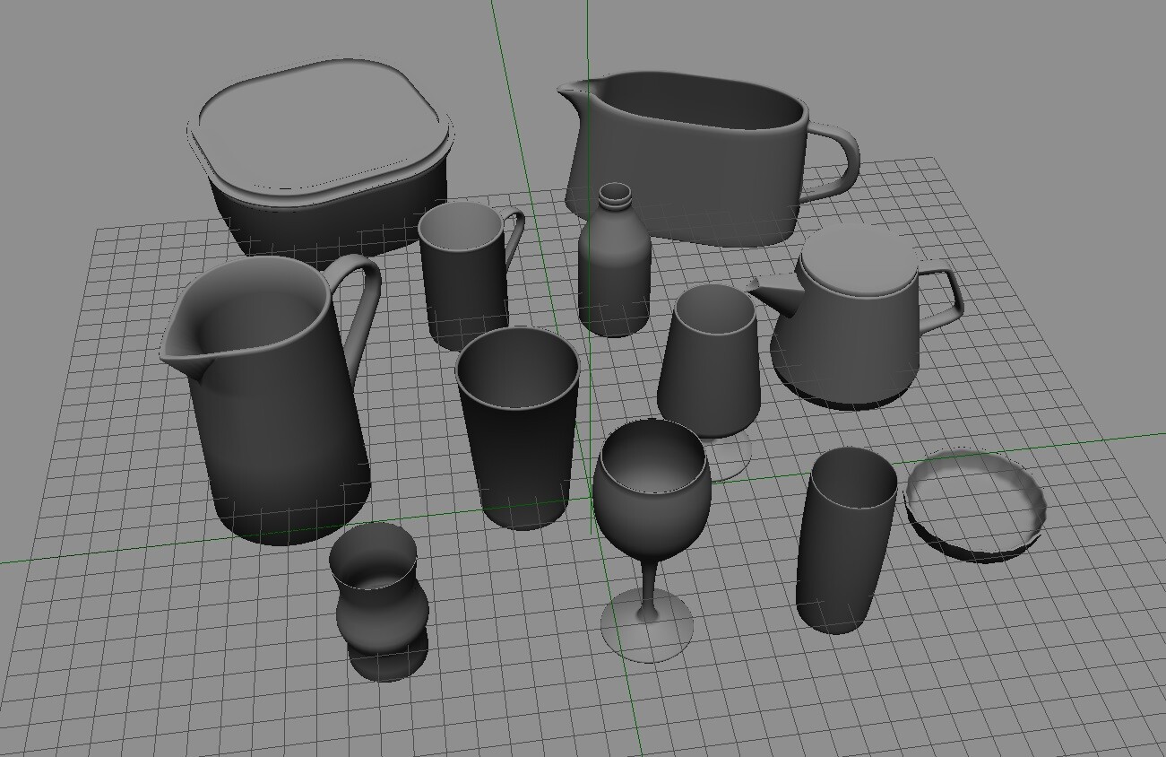 ArtStation Kitchenware Pack 1 Game Assets