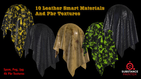 10 Leather Smart materials and PBR Textures