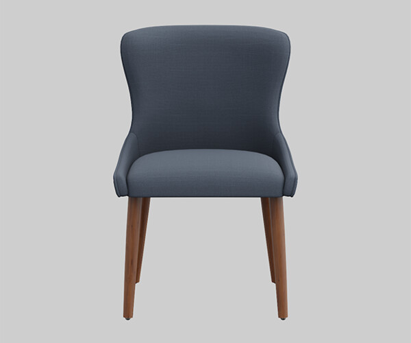 ArtStation Zarah Dining Chair navy upholstered Resources