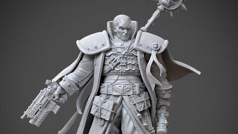 Inquisitor Gregor Eisenhorn - Warhammer 40k 3D print model 3D print model