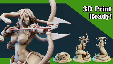 3D Printable Medusa Elites Bundle [Longbows]