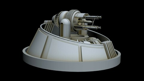 Starship Corwette qad cannon