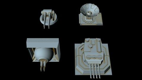 4 Turbolaser cannons