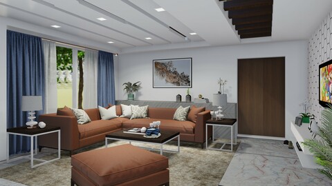 LIVING ROOM AND DINING AREA