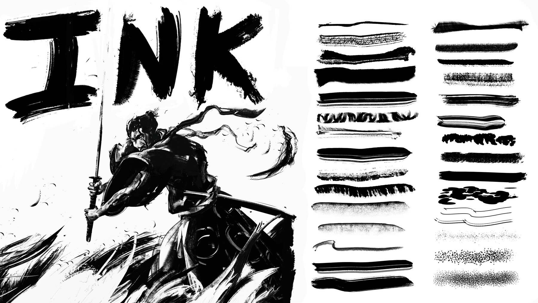 ArtStation - INK Brushes - For Inking & Line Art