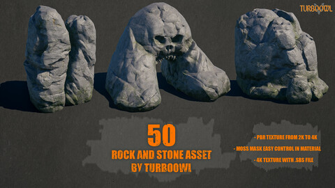 50 Rock and Stone Asset by Turboowl