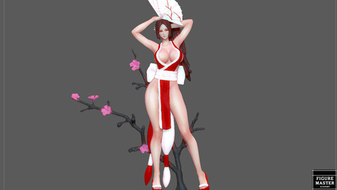 MAI SIRANUI GIRL KOF GAME ANIME CHARACTER 3D print model