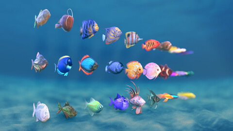 Stylized Small Fishes