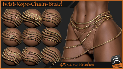 45 Cruves Brush