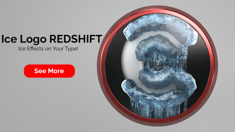 Ice Logo Redshift for Cinema 4D R20 to R22