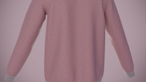 3D male sweater- Turtleneck outfit