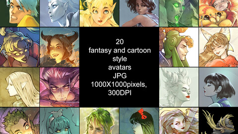 20 fantasy avatars