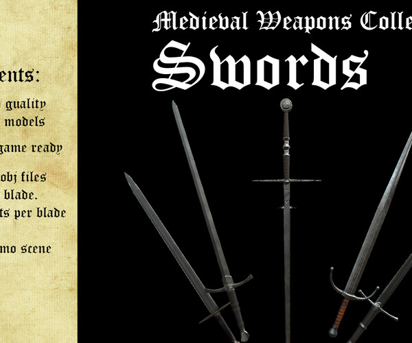 ArtStation - Medieval Weapons Collection - Swords | Game Assets