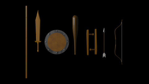 Wood weapons