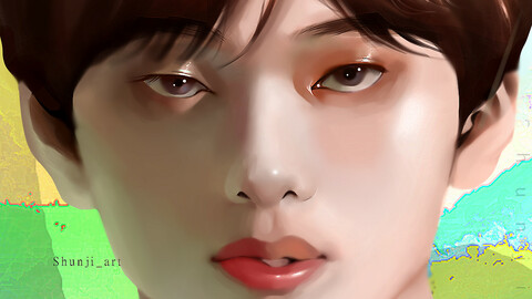 Taehyung with my semi realism art style