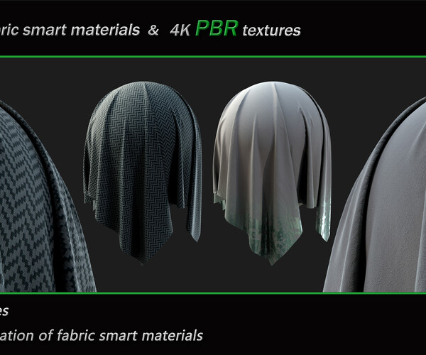 ArtStation - 50 High Quality Fabric Smart Material Bundle + 4K PBR ...