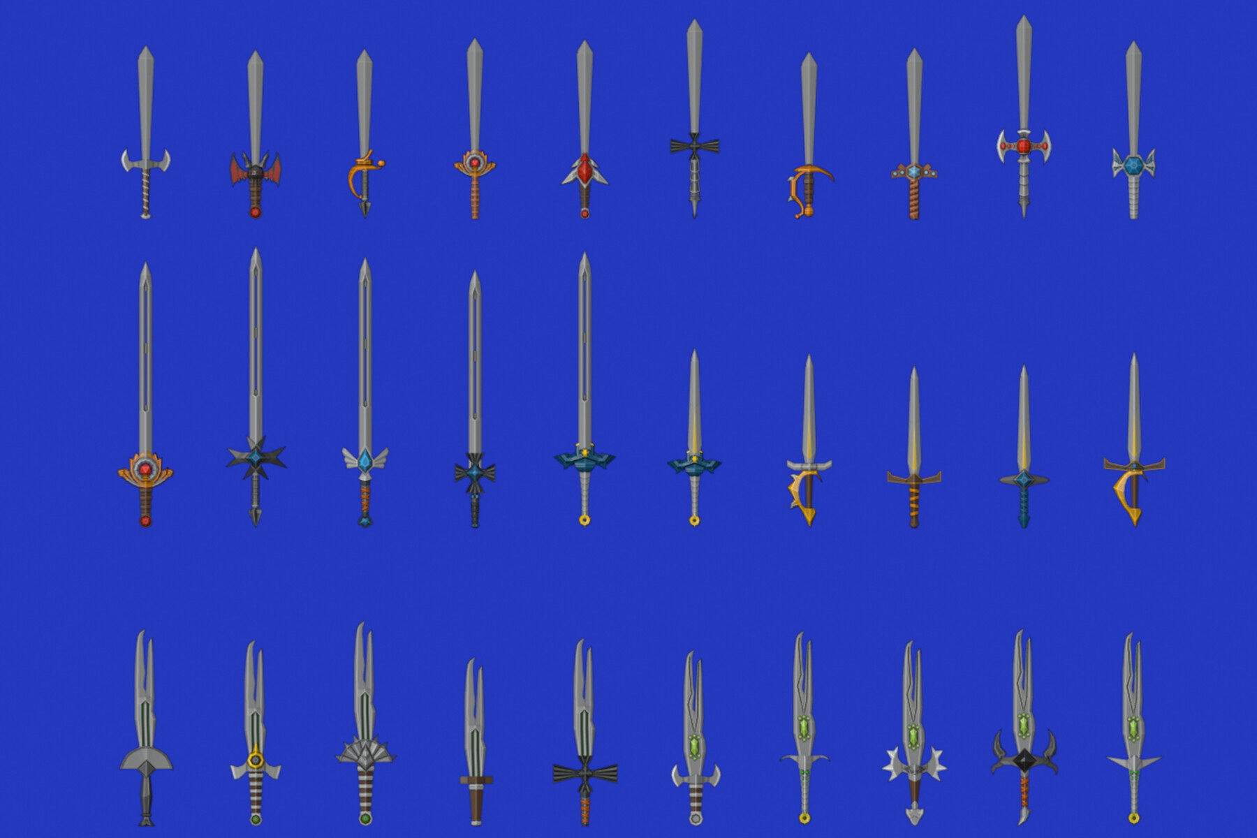 ArtStation - Modular Swords Mega Pack - 1200 Swords And Components ...