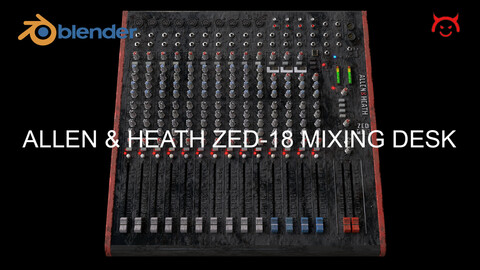 Allen & Heath ZED-18 Worn, Aged USB Mixing Desk