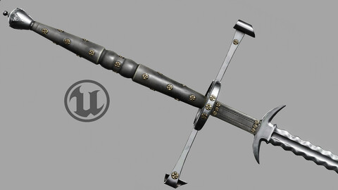 Flamberge two hand sword