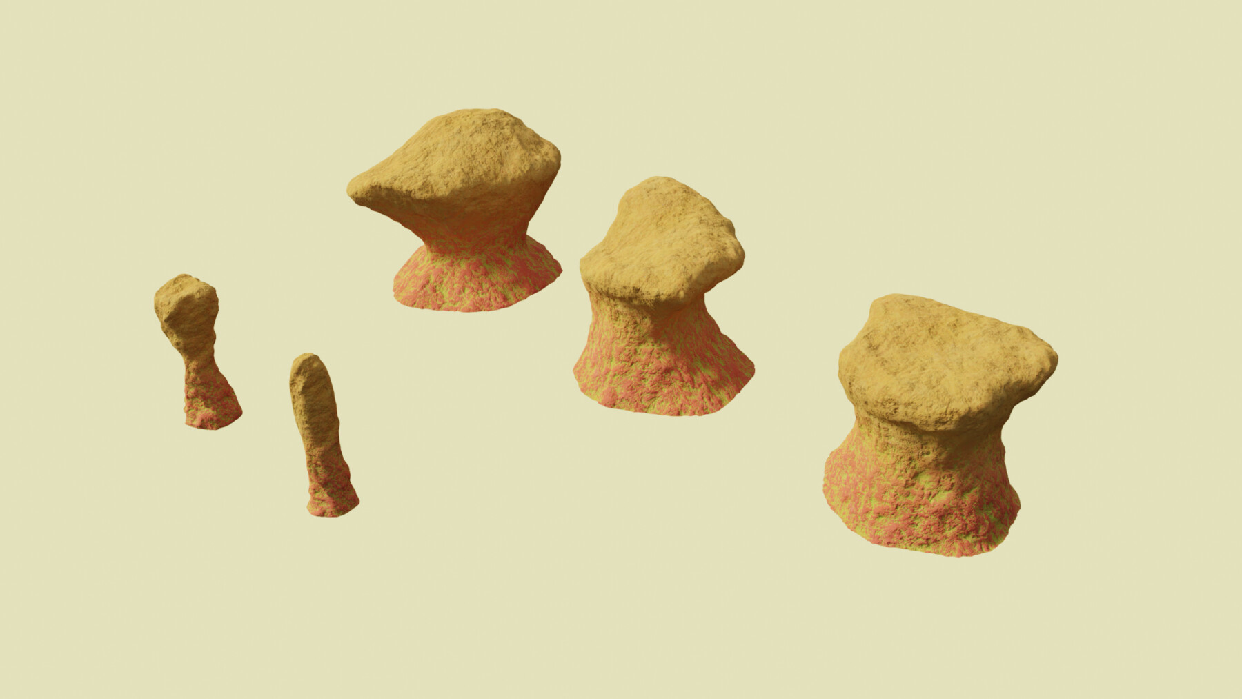 ArtStation - Environmental Funky Rocks Vol.5 - Game Ready and PBR ...