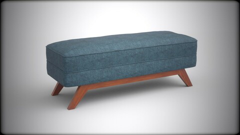 Kensley bench sky upholstered