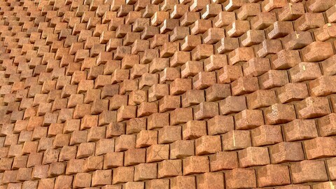 Lattice Brick-04-PBR Material-2K-4K