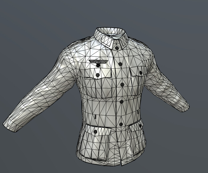 ArtStation - German WW-II tunic of Wehrmacht | Game Assets