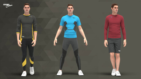 Men Sport Outfit - 65 Marvelous Designer, Clo3D