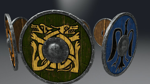 Viking Shields props set