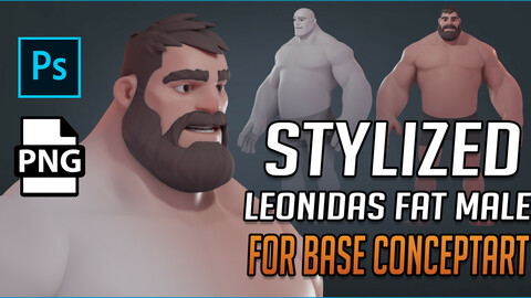 STYLIZED Leonidas Fat Body for base ConceptART
