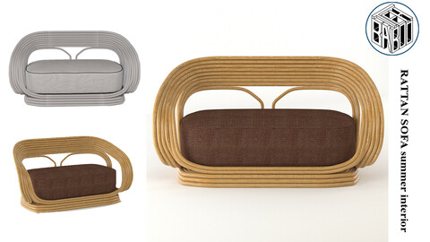 RATTAN SOFA summer  interior