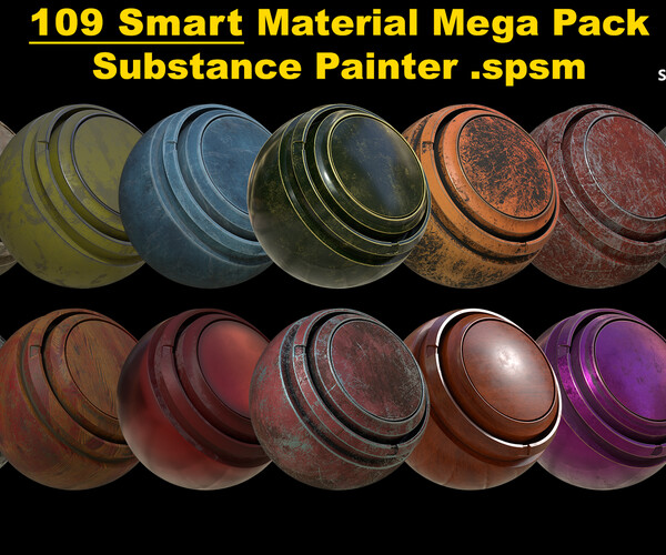 ArtStation - 109 Pcs Smart Material Mega Pack // High Quality Substance ...