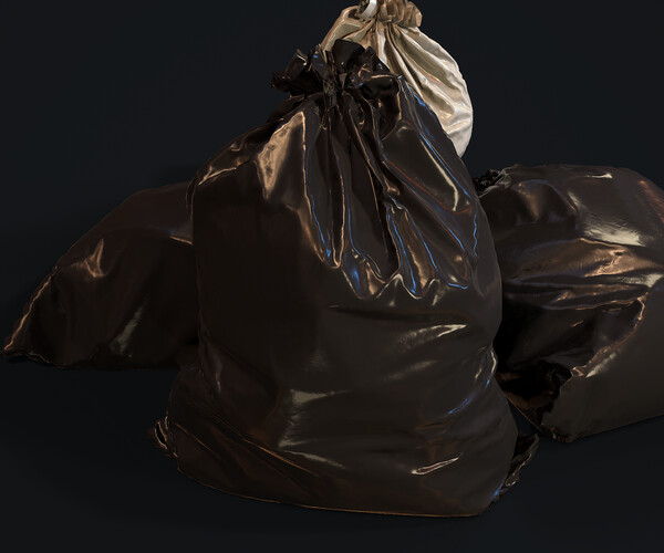 ArtStation - Cloth Sim Trash Bag