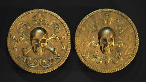 Pirate Gold Coin and Stack - Variant B