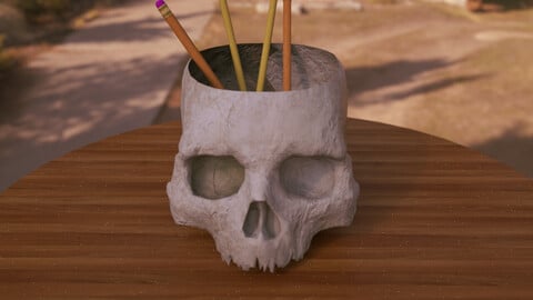 Skull Container