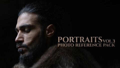 Portraits vol. 3, Model: Arash - Photo Reference Pack for Artists 400 JPEGs noAI