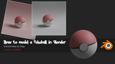 How to model a Pokeball in Blender