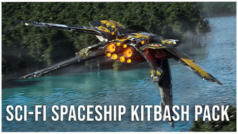 Sci-Fi Spaceship Kitbash Pack + IMM Brushes