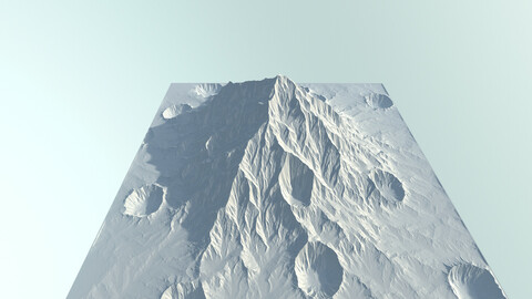 Massive Mountain with Crates